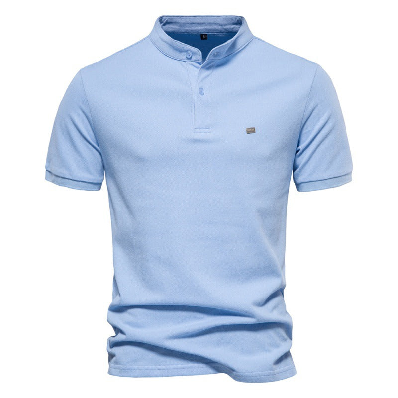 Polo Uomo in Cotone con Ricamo Primavera/Estate