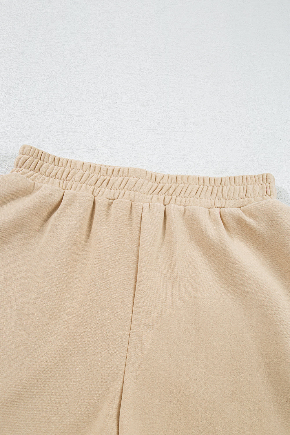 Set 2 Pezzi Donna Albicocca: Pullover a Righe Colorate con Maniche Lunghe e Shorts