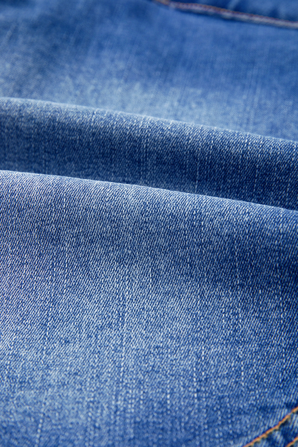 Mini Gonna Donna Denim Blu con Vita Incrociata Avvolgente