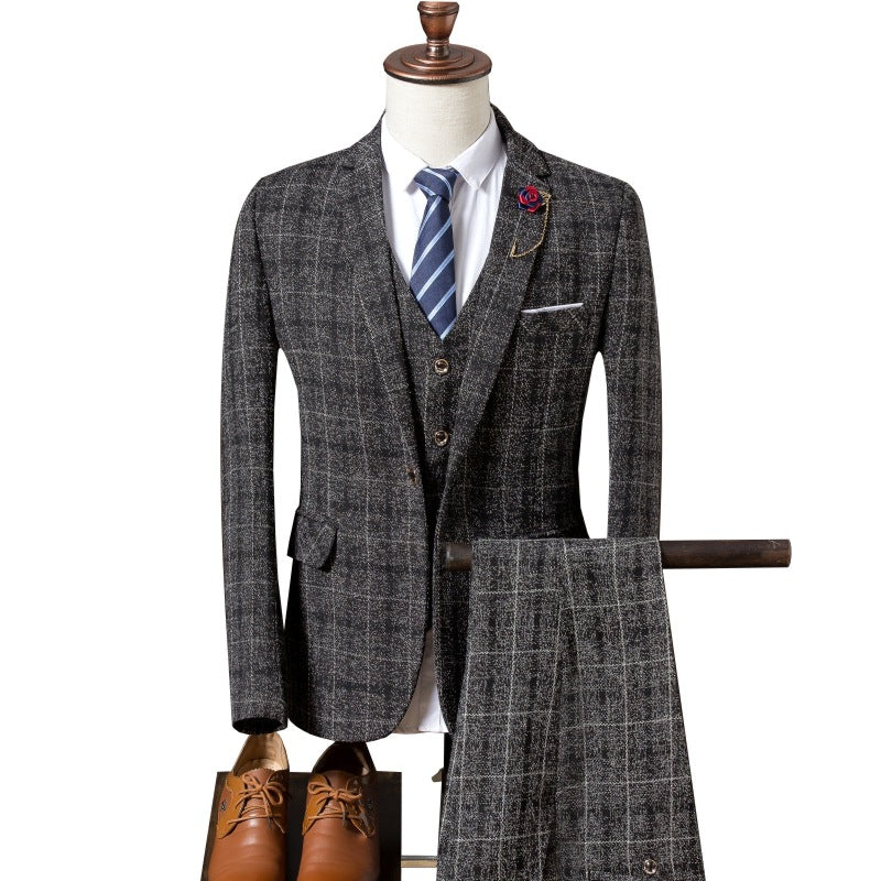 Completo Uomo Slim Fit a Quadri - Stile Casual Elegante