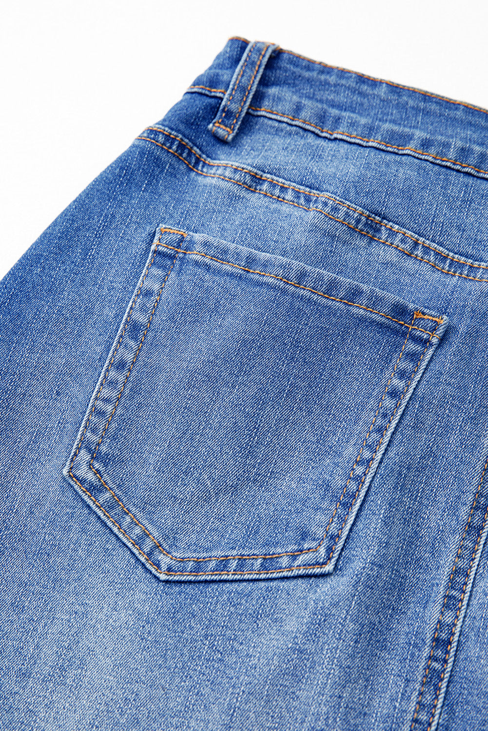 Mini Gonna Donna Denim Blu con Vita Incrociata Avvolgente