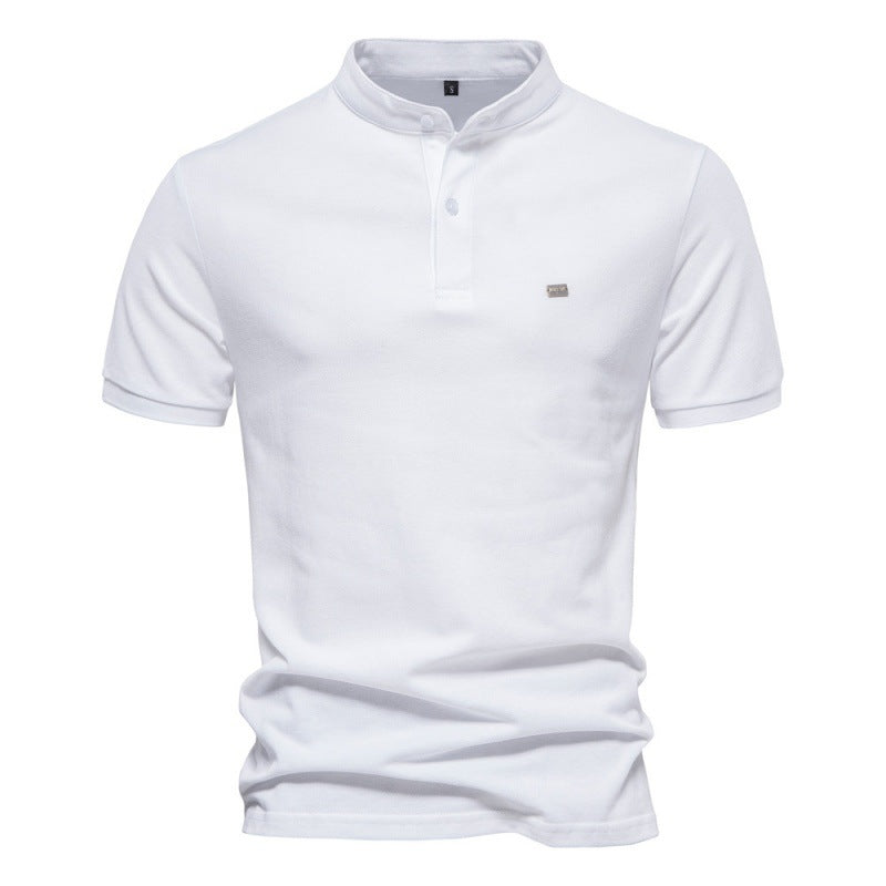 Polo Uomo in Cotone con Ricamo Primavera/Estate