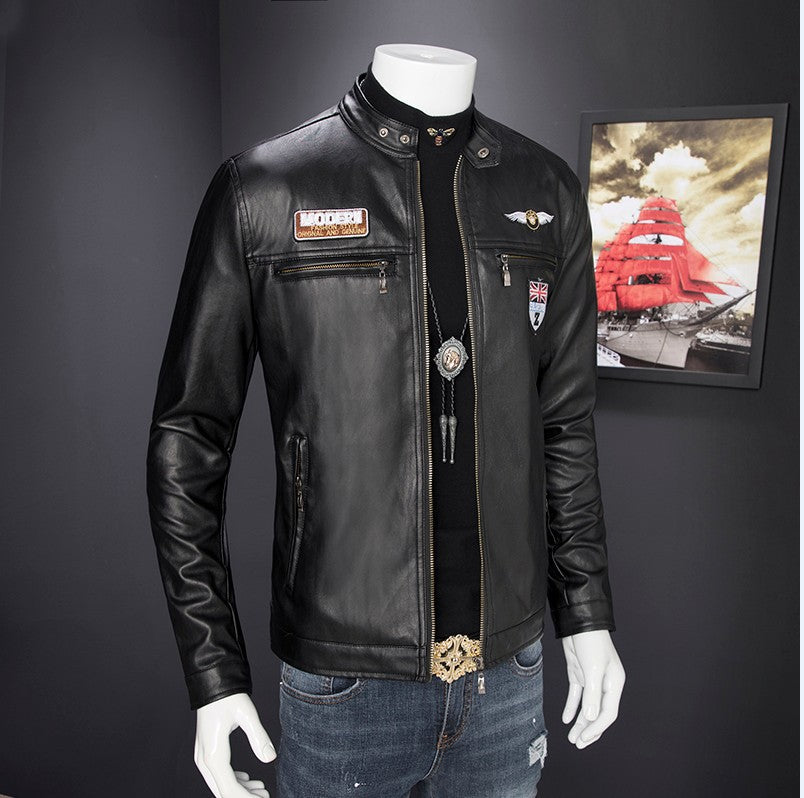 Giacca da Moto Uomo in Ecopelle