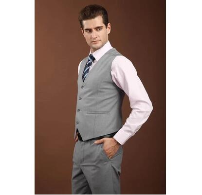 Gilet da Sposo Uomo Slim Fit Stile Coreano