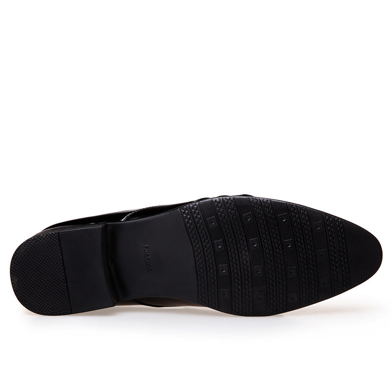 Scarpe Uomo Business Casual in Pelle con Design a V