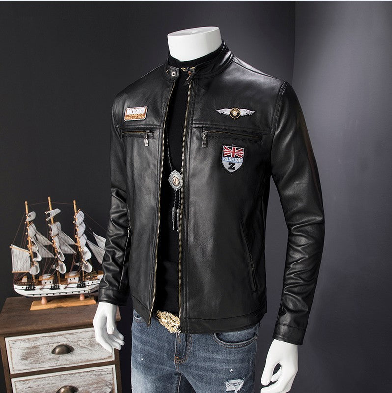 Giacca da Moto Uomo in Ecopelle