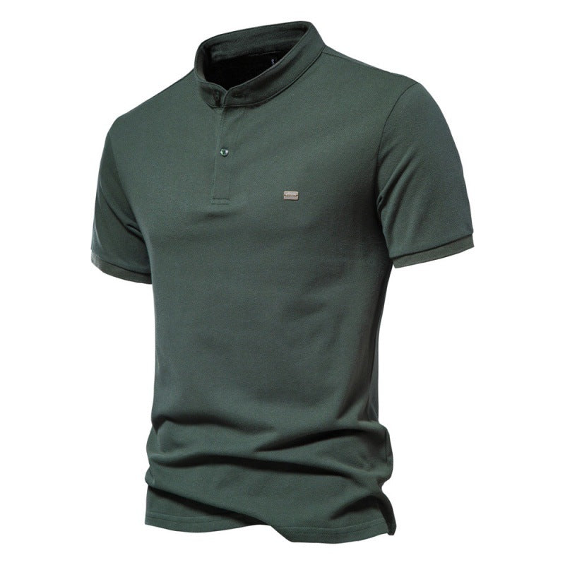 Polo Uomo in Cotone con Ricamo Primavera/Estate