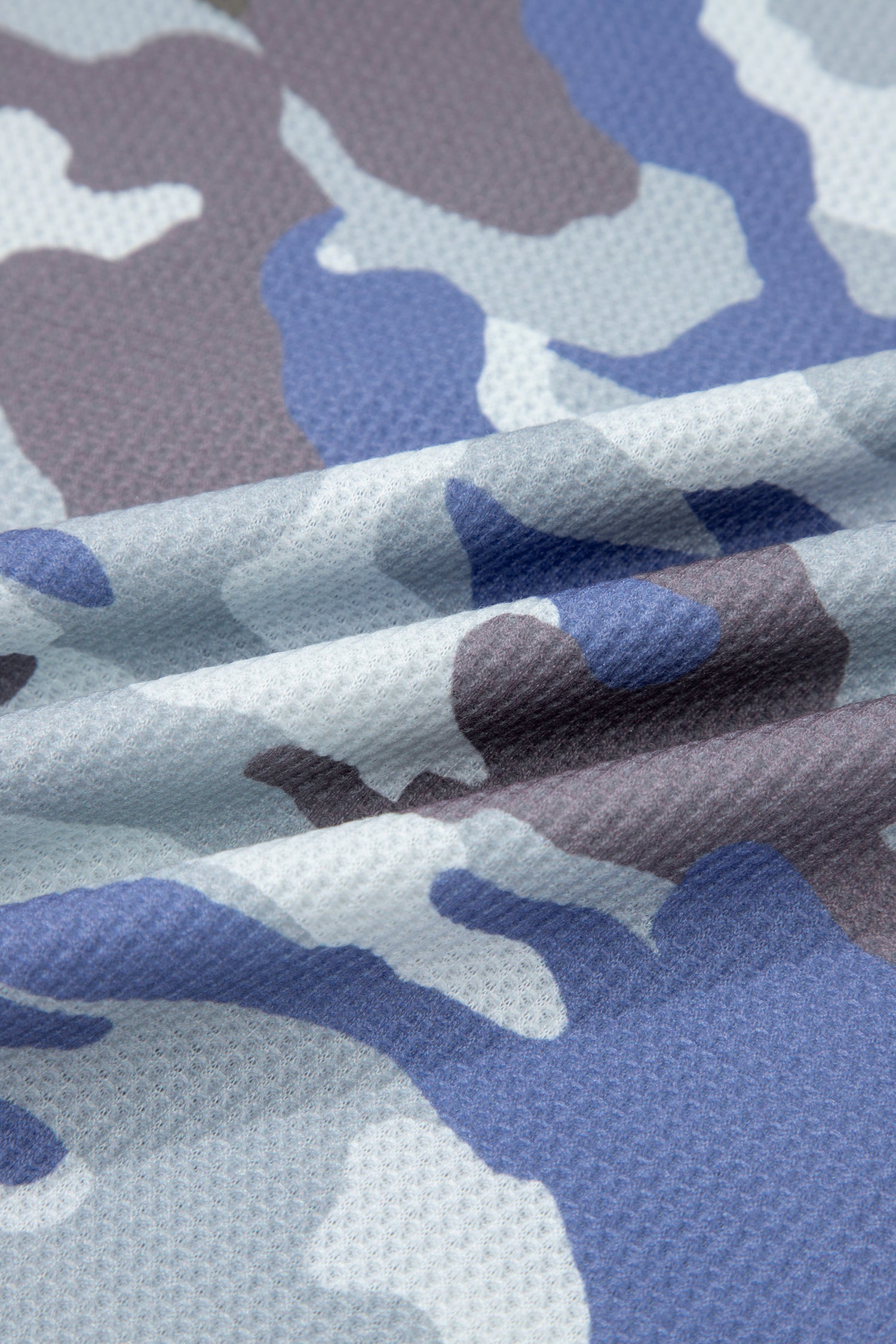 T-shirt Donna Plus Size Grigia con Stampa Camouflage e Texture