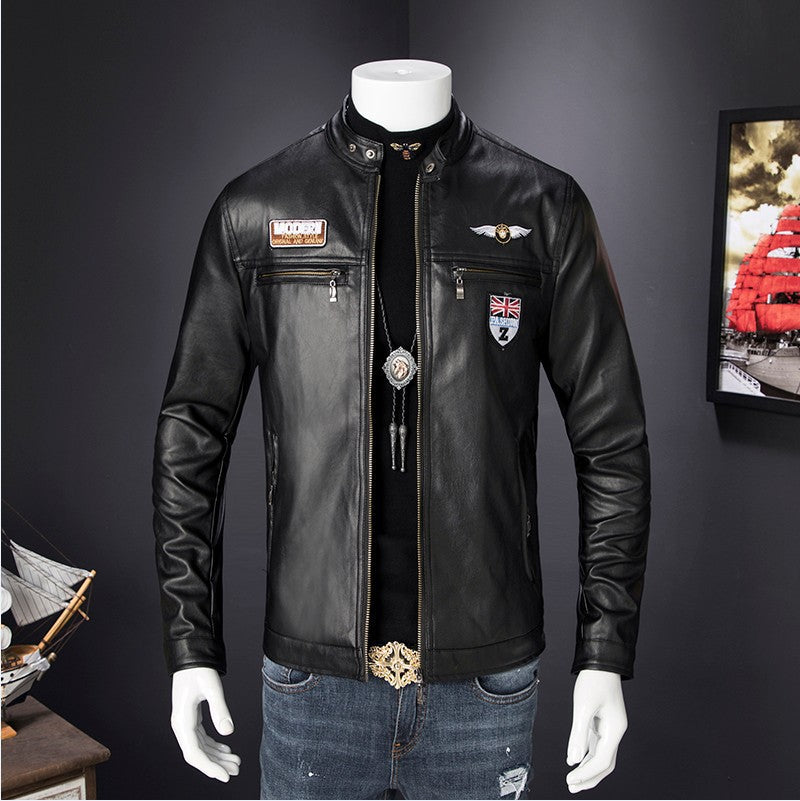Giacca da Moto Uomo in Ecopelle